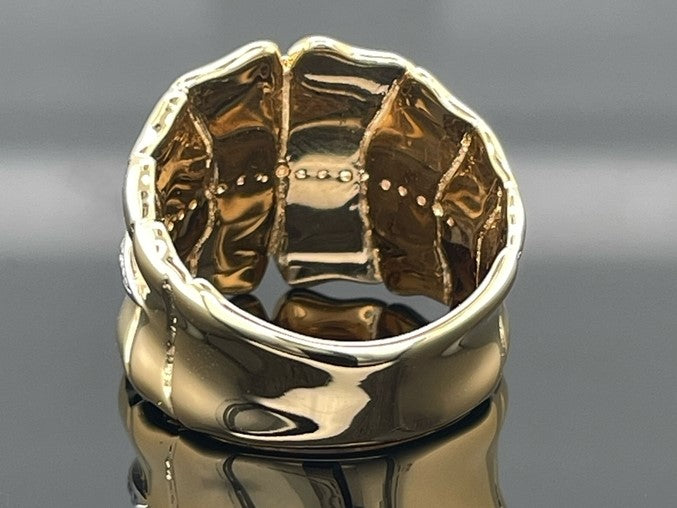 RING AUS 925/- SILBER VERGOLDET MIT ZIRKON