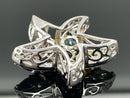 ANHÄNGER AUS 925/- SILBER RHODINIERT MIT MULTI EDELSTEINE