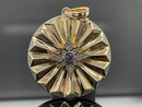 ANHÄNGER AUS 925/- SILBER VERGOLDET MIT TANSANIT & WEIßTOPAS