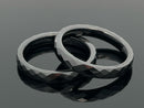 RING SET GR. 17 (CA.53) AUS 375/- GELBGOLD & KERAMIK MIT TANSANIT & SWZP