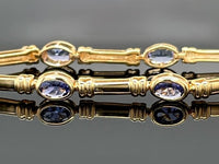 ARMBAND 925/-SILBER VERGOLDET MIT TANSANIT AAAA (GES. CA.2,64 ct.)