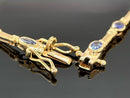 ARMBAND 925/-SILBER VERGOLDET MIT TANSANIT AAAA (GES. CA.2,64 ct.)