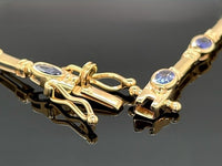 ARMBAND 925/-SILBER VERGOLDET MIT TANSANIT AAAA (GES. CA.2,64 ct.)