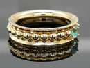 DREHRING AUS 375/- GELBGOLD MIT PARAIBATURMALIN (ca. 0,14 ct.)