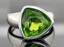 RING AUS 925/- SILBER RHODINIERT MIT BERNSTEIN NATUR (CA.1,55 ct.)