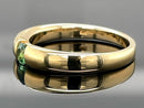RING AUS 375/- GELBGOLD MIT GOLKONDA TURMALIN (CA.0,19 ct.)