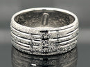 RING AUS 585/- WEIßGOLD DIAMANTIERT