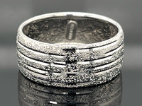 RING AUS 585/- WEIßGOLD DIAMANTIERT