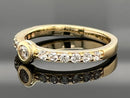2-TLG. SET RING & ANHÄNGER AUS 925/- SILBER VERGOLDET MIT ZIRKON
