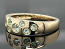 RING AUS 375/- GELBGOLD MIT PARAIBA-TURMALIN (ges.ca. 0,45 ct.)