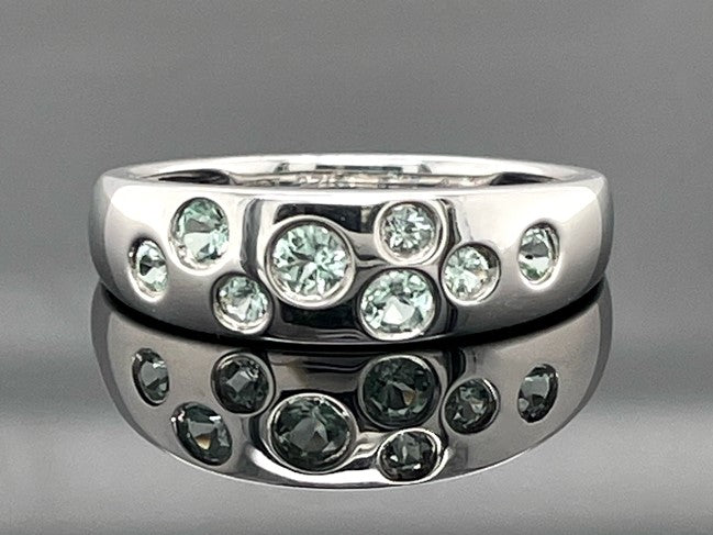 RING AUS 375/- WEIßGOLD MIT PARAIBA-TURMALIN (ges.ca. 0,45 ct.) (Kopie)