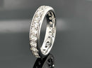 RING AUS 925/- SILBER RHODINIERT MIT ZIRKON