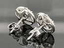 OHRSTECKER AUS 925/- SILBER RHODINIERT MIT ZIRKONIA