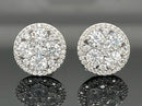 OHRSTECKER AUS 925/- SILBER RHODINIERT MIT ZIRKONIA
