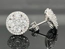 OHRSTECKER AUS 925/- SILBER RHODINIERT MIT ZIRKONIA