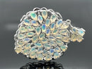 ANHÄNGER AUS 925/- SILBER RHODINIERT MIT ÄTHIOP. OPAL
