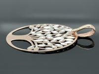 ANHÄNGER "LEBENSBAUM" AUS 925/- SILBER ROSÈVERGOLDET