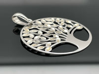ANHÄNGER "LEBENSBAUM" AUS 925/- SILBER RHODINIERT