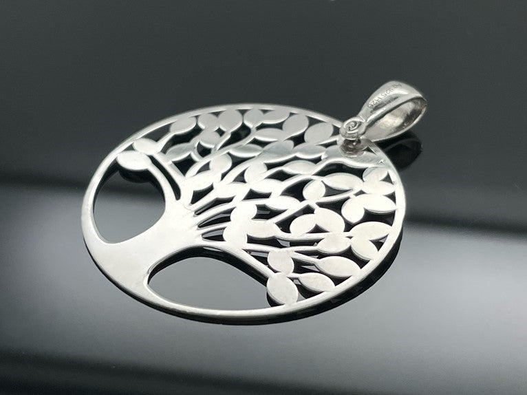 ANHÄNGER "LEBENSBAUM" AUS 925/- SILBER RHODINIERT