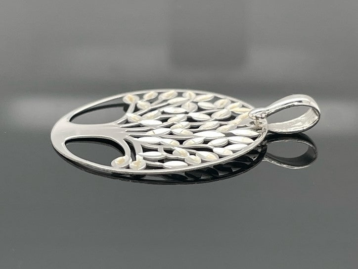 ANHÄNGER "LEBENSBAUM" AUS 925/- SILBER RHODINIERT