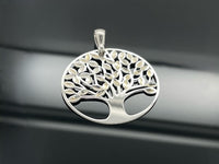 ANHÄNGER "LEBENSBAUM" AUS 925/- SILBER RHODINIERT