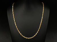 TORNADOKETTE AUS 925/-SILBER VERGOLDET