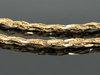 TORNADOKETTE AUS 925/-SILBER VERGOLDET