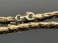 TORNADOKETTE AUS 925/-SILBER VERGOLDET