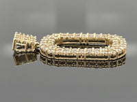 ANHÄNGER AUS 585/- GELBGOLD MIT CHAMPAGNER DIAMANTEN