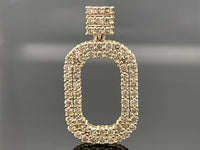 ANHÄNGER AUS 585/- GELBGOLD MIT CHAMPAGNER DIAMANTEN