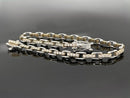 ARMBAND 950/-PLATIN & 585/- GELBGOLD MIT  BRILLANTEN LR (GES.MIND. CA.1,00 ct.)