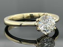 SOLITÄR RING GR. 18 ( CA.56) AUS 585/- GELBGOLD mit Brillant (ca. 1,06 ct.)