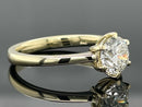 SOLITÄR RING GR. 18 ( CA.56) AUS 585/- GELBGOLD mit Brillant (ca. 1,06 ct.)