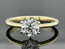 SOLITÄR RING GR. 18 ( CA.56) AUS 585/- GELBGOLD mit Brillant (ca. 1,06 ct.)