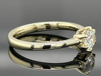 SOLITÄR RING GR. 17 ( CA.53) AUS 585/- GELBGOLD mit Brillant (ca. 0,51 ct.)