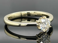 SOLITÄR RING GR. 17 ( CA.53) AUS 585/- GELBGOLD mit Brillant (ca. 0,51 ct.)
