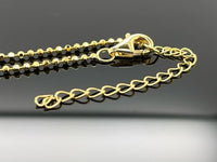 KETTE+ANHÄNGER AUS 925/-SILBER GELBGOLDPLATTIERT MIT DIAMANTEN SI (GES. CA. 0,04 CT.)