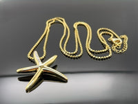KETTE+ANHÄNGER AUS 925/-SILBER GELBGOLDPLATTIERT MIT DIAMANTEN SI (GES. CA. 0,04 CT.)