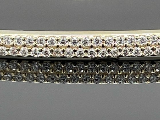 SLIDER ARMBAND 925/-SILBER VERGOLDET MIT ZIRKONIA