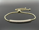 SLIDER ARMBAND 925/-SILBER VERGOLDET MIT ZIRKONIA