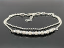 2-RHG. ARMBAND AUS 925/-SILBERWEIß