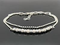 2-RHG. ARMBAND AUS 925/-SILBERWEIß