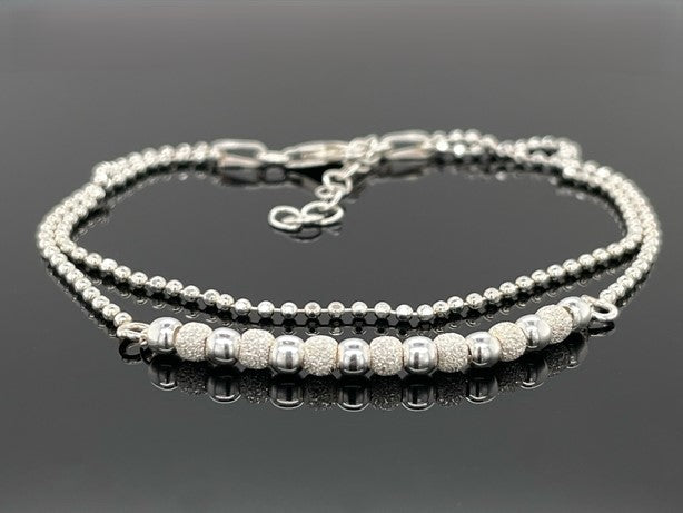 2-RHG. ARMBAND AUS 925/-SILBERWEIß