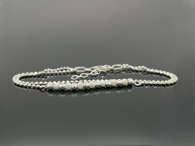 2-RHG. ARMBAND AUS 925/-SILBERWEIß