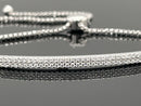 SLIDER ARMBAND 925/-SILBER RHODINIERT MIT ZIRKONIA