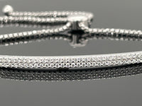 SLIDER ARMBAND 925/-SILBER RHODINIERT MIT ZIRKONIA