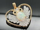 ANHÄNGER AUS 925/- SILBER VERGOLDET MIT ÄTHIOP. OPAL, SPINELL & ZIRKON