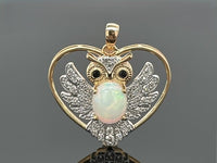 ANHÄNGER AUS 925/- SILBER VERGOLDET MIT ÄTHIOP. OPAL, SPINELL & ZIRKON