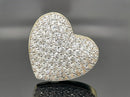 "HERZ" WENDEANHÄNGER AUS 925/- SILBER BICOLOR MIT ZIRKONIA