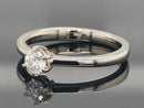 SOLITÄR RING GR. 16 (CA.50) AUS 585/- WEIßGOLD mit Brillant (ca. 0,26 ct.)